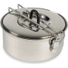 Кастрюля из нержавеющей стали TATONKA SHERPA POT 0.6 L с крышкой