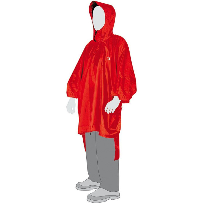 Плащ-накидка TATONKA PONCHO 1 XS S, red