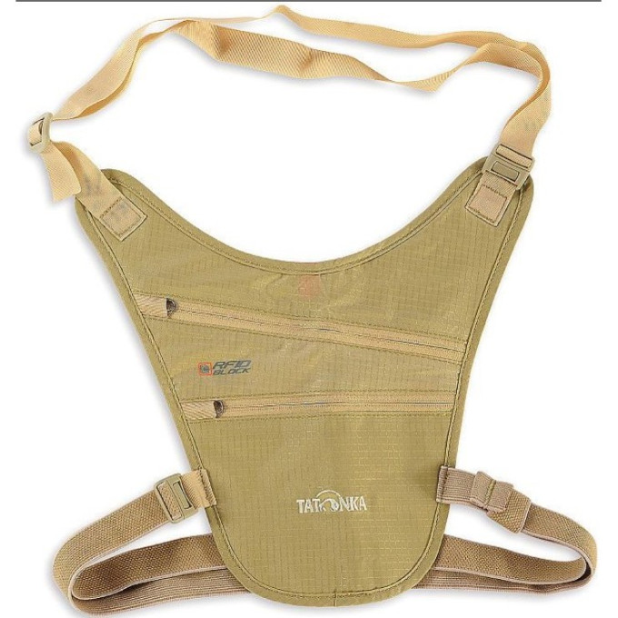 Сумочка-кошелек для скрытого ношения на шее TATONKA SKIN CHEST HOLSTER natural